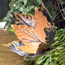 Load image into Gallery viewer, Large Brown &amp; Silver Metal Abstract Flower Garden Ornament – 85 cm Tall Sculpture