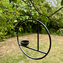Load image into Gallery viewer, Handmade Metal Hanging Bird Feeder