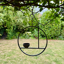 Load image into Gallery viewer, Handmade Metal Hanging Bird Feeder