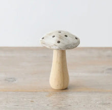 Load image into Gallery viewer, Handcrafted Wooden Mushrooms – Rustic Nature-Inspired Ornaments