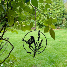 Load image into Gallery viewer, Metal Blackbird Hanging Garden Ornament (12.5 cm)