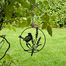 Load image into Gallery viewer, Metal Blackbird Hanging Garden Ornament (12.5 cm)