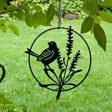 Load image into Gallery viewer, Metal Blackbird Hanging Garden Ornament (12.5 cm)