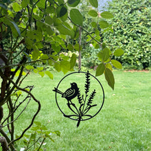 Load image into Gallery viewer, Metal Blackbird Hanging Garden Ornament (12.5 cm)