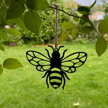 Load image into Gallery viewer, Cute Bee Hanging Metal Garden Ornament (11 cm)