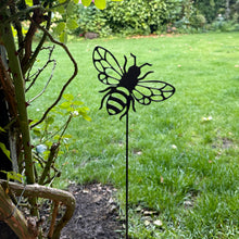 Load image into Gallery viewer, Metal Bee Garden Stake (45 cm)