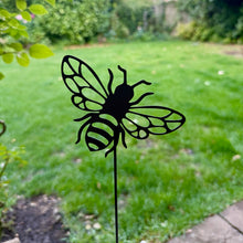 Load image into Gallery viewer, Metal Bee Garden Stake (45 cm)