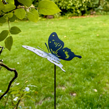 Load image into Gallery viewer, Black Metal Butterfly Garden Ornament (45 cm)
