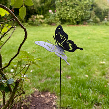 Load image into Gallery viewer, Black Metal Butterfly Garden Ornament (45 cm)