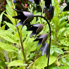 Load image into Gallery viewer, Recycled Metal Campanula Garden Ornament (52 cm)