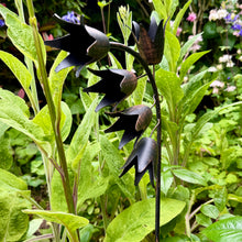 Load image into Gallery viewer, Recycled Metal Campanula Garden Ornament (52 cm)