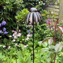Load image into Gallery viewer, Recycled Metal Echinacea Garden Ornament (93 cm)