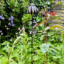 Load image into Gallery viewer, Recycled Metal Echinacea Garden Ornament (93 cm)