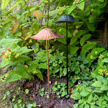 Load image into Gallery viewer, Set of 2 Recycled Metal Mushroom Garden Ornaments (40 cm)