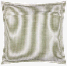 Load image into Gallery viewer, Moss Green Striped Cushion Cover